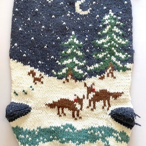 Knit Christmas Stocking Patterns, Christmas Stocking Pattern, Foxes ...