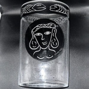 Kosta Boda Vase Etched Fish - Etsy