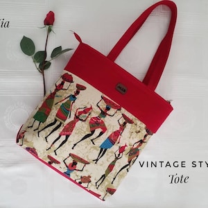 Yesteryear Vintage Style Tote Bag main image 1