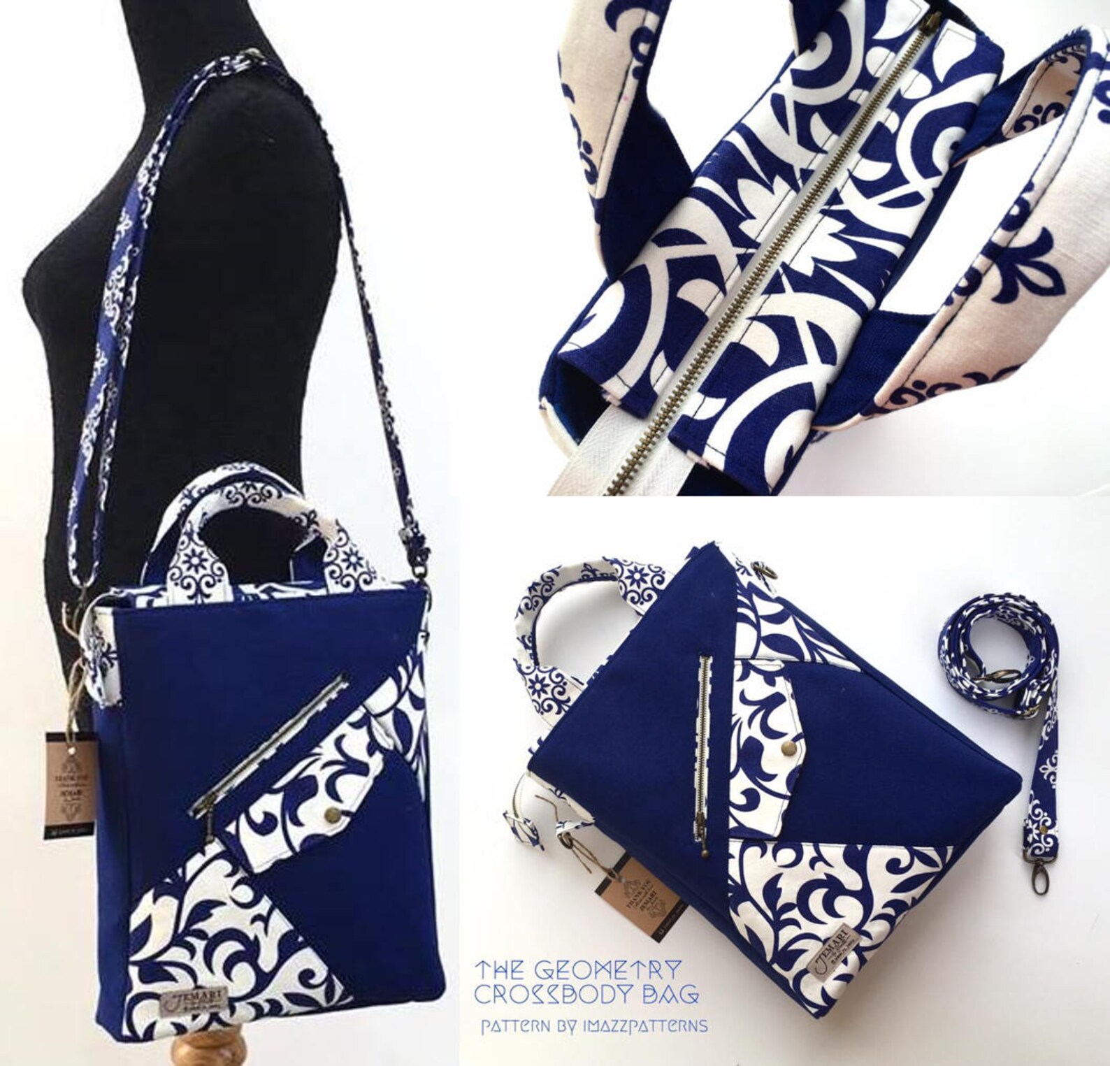 PDF Sewing Pattern - Cross Body / Sling /school Bag . 2 Sizes,for Boys ...