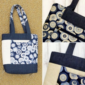 PDF bag sewing pattern - Back To Basics Shoulder Bag. Suitable for beginners & advanced bag makers. Detailed, easy to-follow instructions.