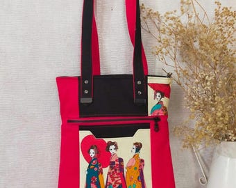 Patron de couture PDF avec liens vidéo - Sac à bandoulière Illusion - taille parfaite pour un usage quotidien. Instructions détaillées étape par étape + photos.