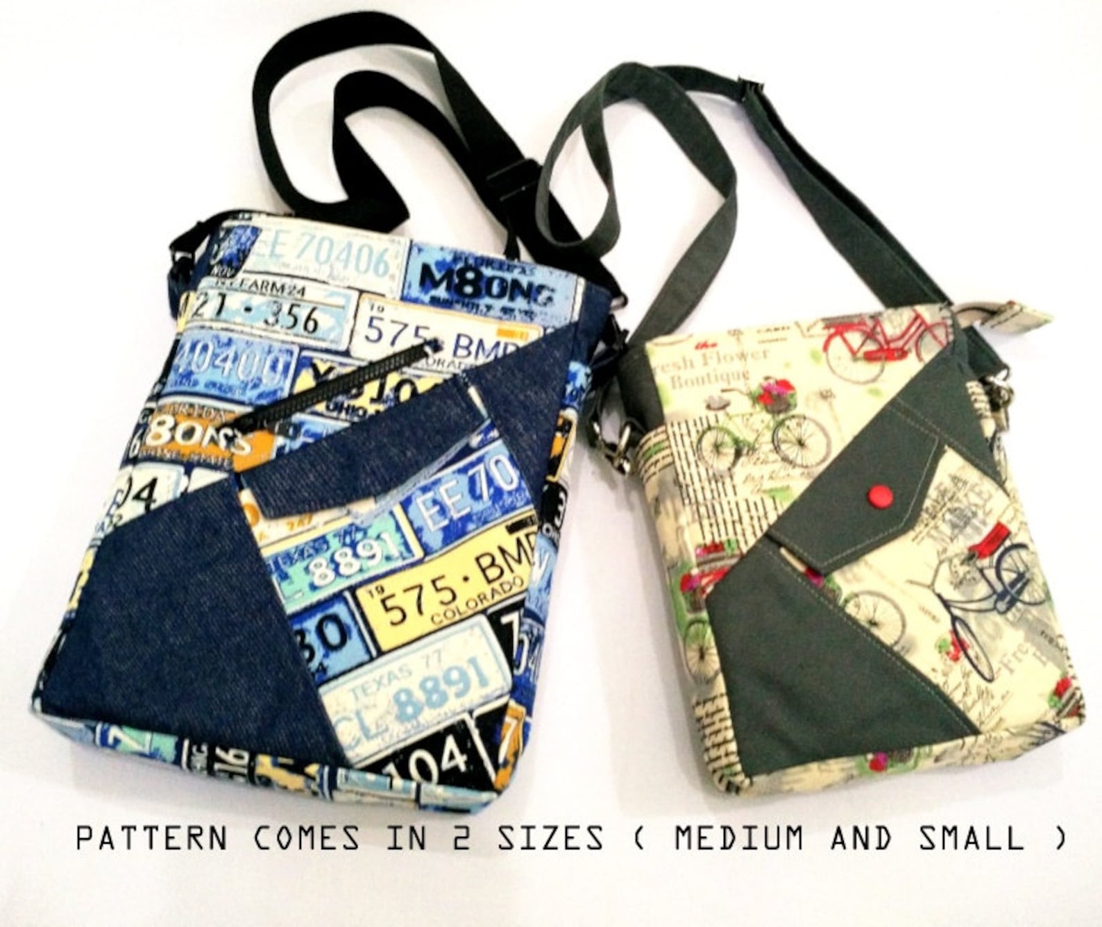 PDF Sewing Pattern - Cross Body / Sling /school Bag . 2 Sizes,for Boys ...