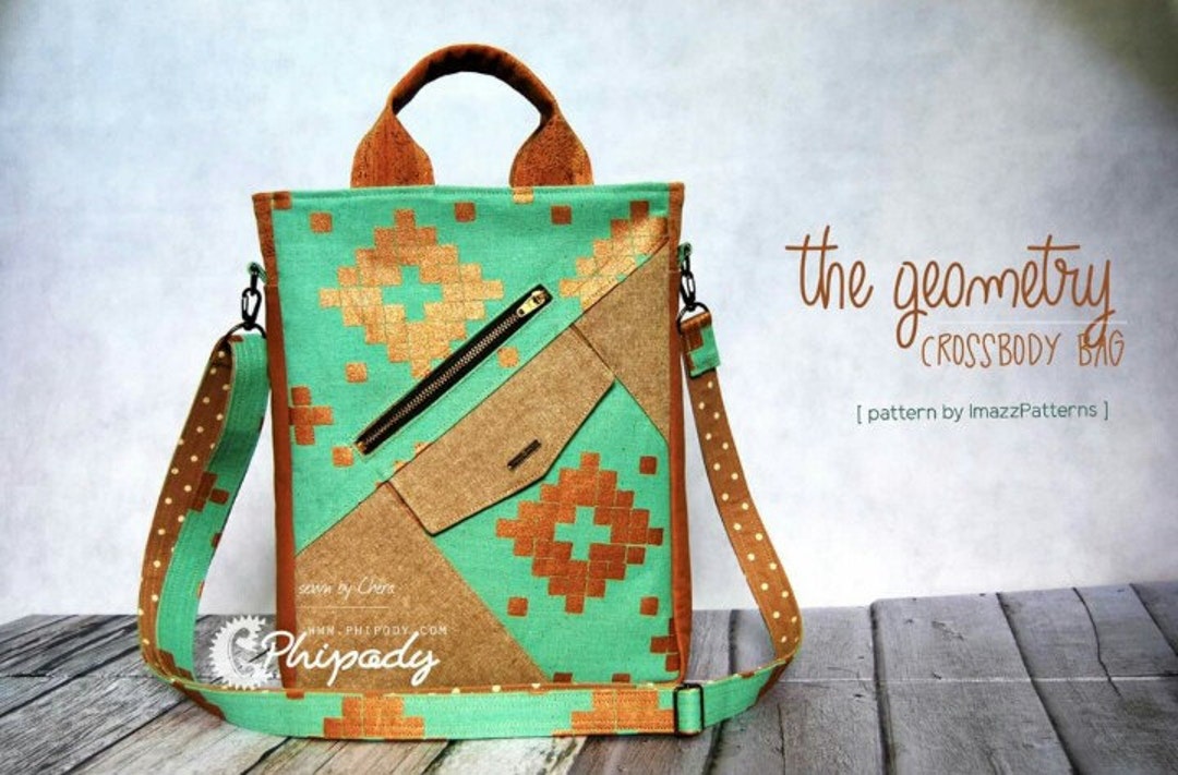 PDF Bag Pattern - Cross Body / Sling / School Bag . 2 Sizes, for Boys ...