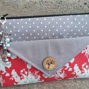 Modello di cucito in PDF - Pochette/borsetta da polso - in 2 misure - con cerniera - facile da realizzare - istruzioni dettagliate - perfetto per le damigelle.