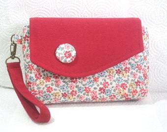 Patron PDF - Pochette/bracelet à fermeture éclair + 6 patrons de rabat. Les SIX patrons de rabat sont présentés. Instructions détaillées avec plus de 80 photos.