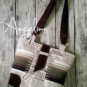 PDF Angelina tote bag stylish, classic design with unique features. Elegant tote bag. Detailed instructions with over 180 pics image 1