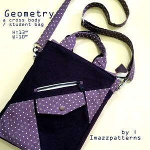 PDF Sewing Pattern - Cross Body / Sling /school Bag . 2 Sizes,for Boys ...