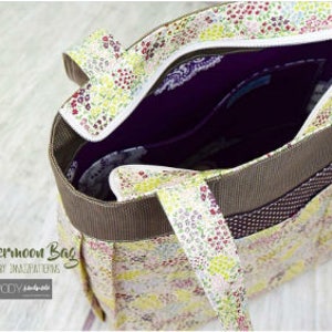 PDF bag sewing pattern Big bag, suitable for day trip, a carry-all bag, practical diaper bag.Detailed tutorial, loads of photos. image 9