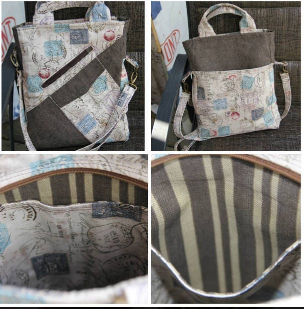 PDF Sewing Pattern - Cross Body / Sling /school Bag . 2 Sizes,for Boys ...