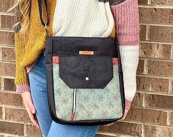 PDF bag sewing pattern - SUBWAY  Shoulder /Cross-body Bag - 2 sizes. Suitable for all. Detailed, easy to-follow instructions with  photos.