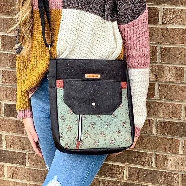 PDF-patroon - SUBWAY-schouder-/crossbodytas - in 2 maten. Geschikt voor iedereen. Gedetailleerde, gemakkelijk te volgen instructies met foto's.