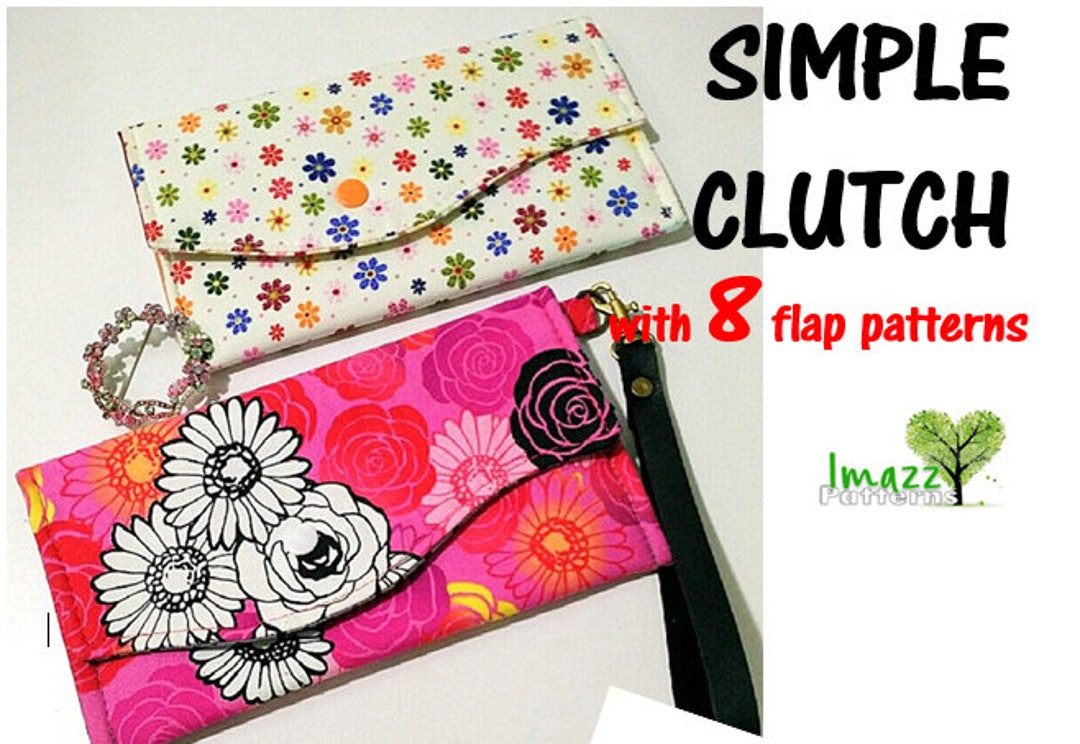 Simple Clutch With 8 Flap Designs Easy to Make Can Be Made 