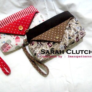 PDF sewing pattern Clutch / wristlet in 2 sizes zippered easy to make-detailed instruction perfect for bridemaids. image 3