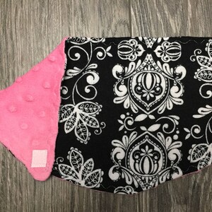 Drool Bib, Baby Bandana Bib Black & White Bild 1