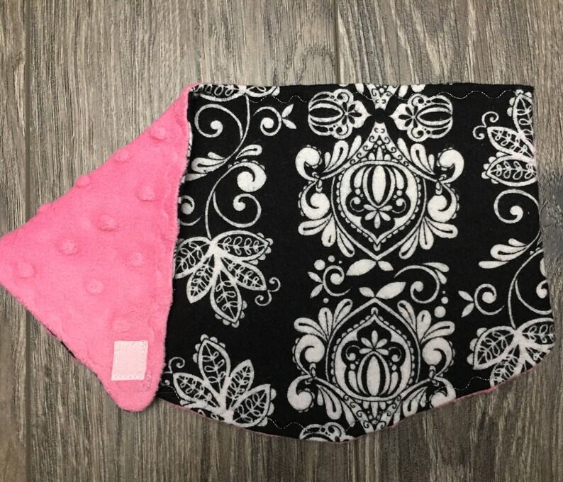 Drool Bib, Baby Bandana Bib Black & White Bild 1