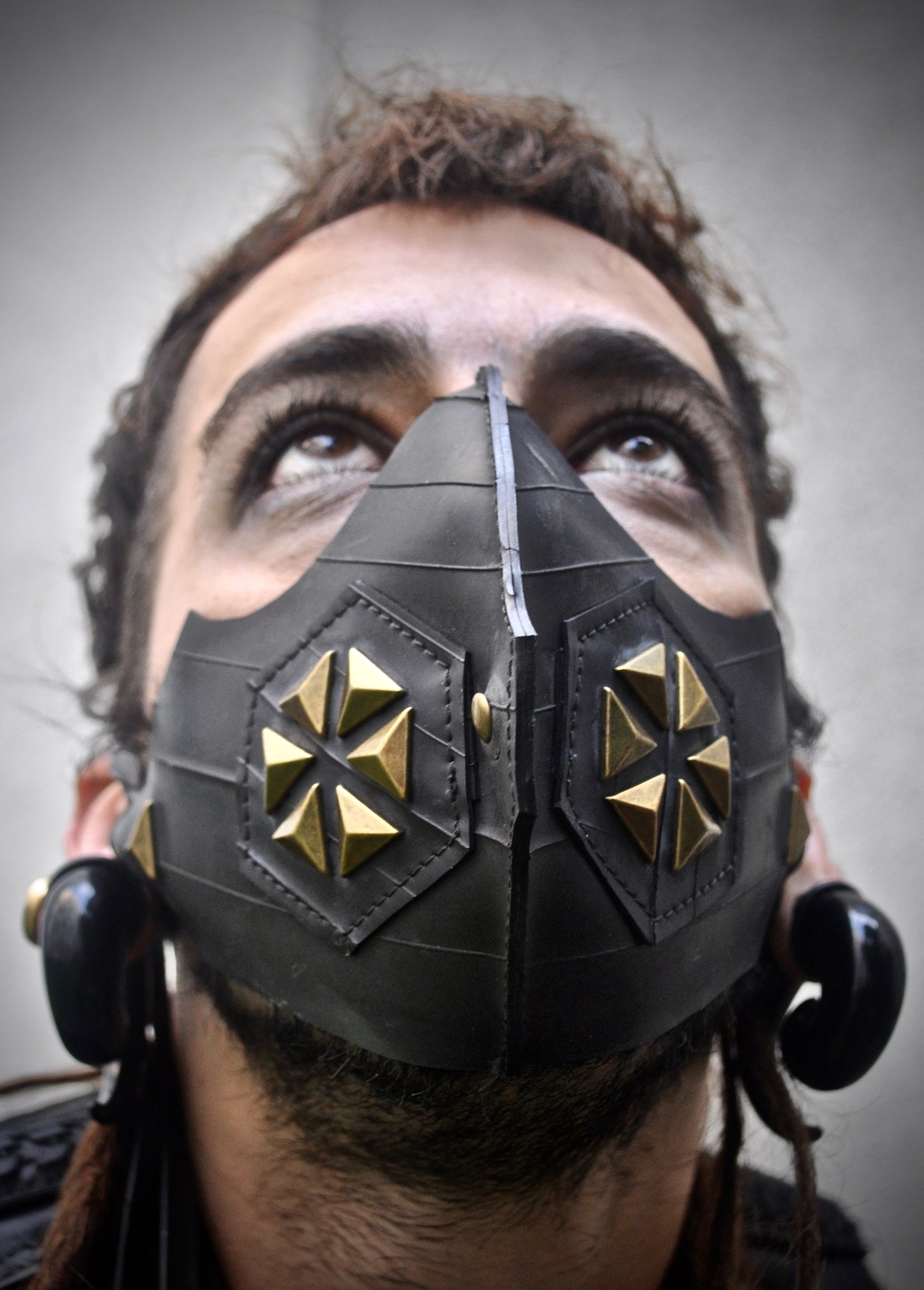 Mask Made From Recycled Bike Tires With Brass Details - Etsy