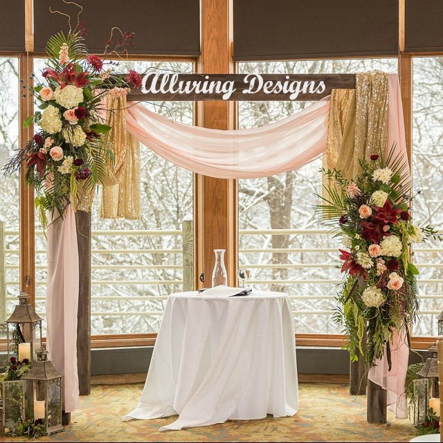 Wedding Arch Fabric Drape / Georgette Draping Fabric for Wedding Backdrop /  Photography Background / Chiffon Wedding Arch or Tree Decor 