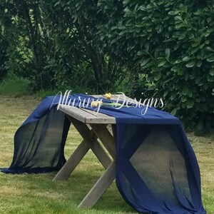Romantic Chiffon Linens Tablecloth Runner Overlay Wedding Event Party ...