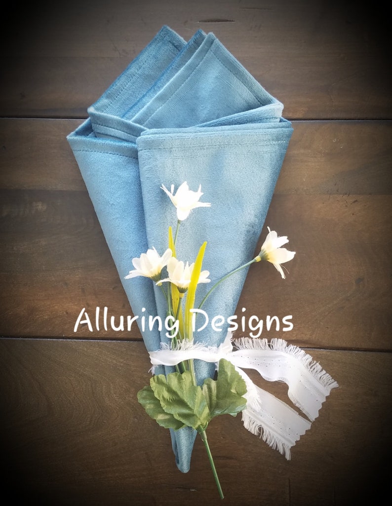 Luxurious Velvet Table Napkins Linens Wedding Event Party Etsy