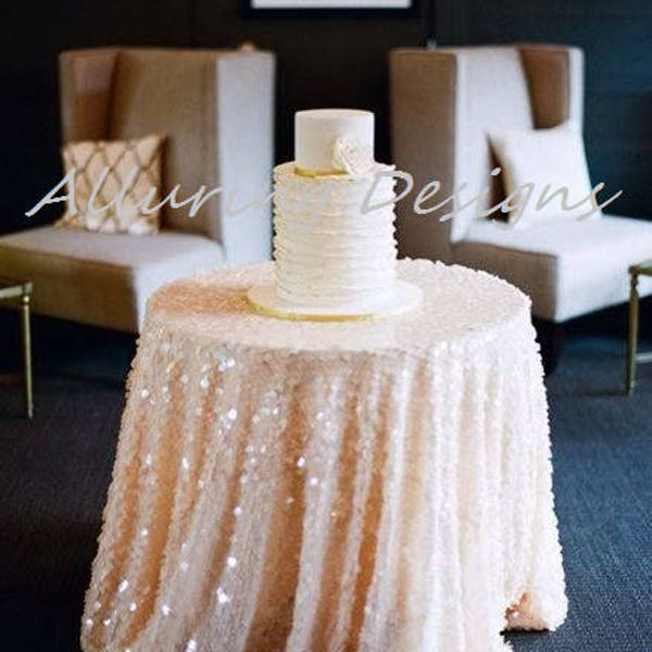 Payette Sequin Linens Tablecloth Runner Overlay Wedding Event Party Anniversary Shower Bridal Reception Glitz Bling Decor Cake Sweetheart