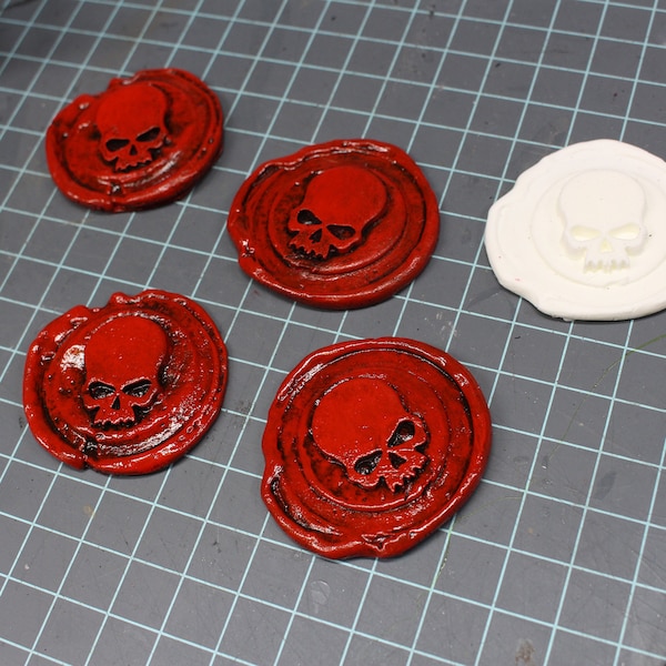 Warhammer 40K Resin Cast Skull Purity Seals