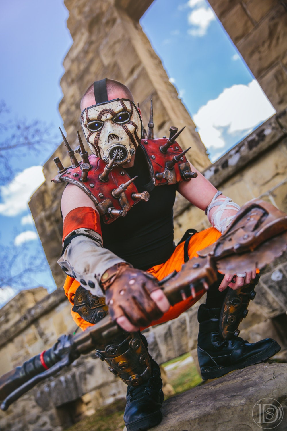 Deluxe Borderlands Custom Psycho Bandit Mask w/ LEDs Strip the | Etsy