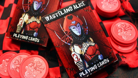 Wasteland Alice Playing Cards The Red Queen S Deck Sks Etsy Wasteland Alice Playing Cards The Red Queen S Deck Sks Etsy