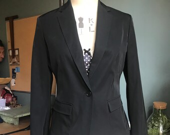 Vintage Calvin Klein Jacket Wool Y2K Designer Womens Blazer size 12uk