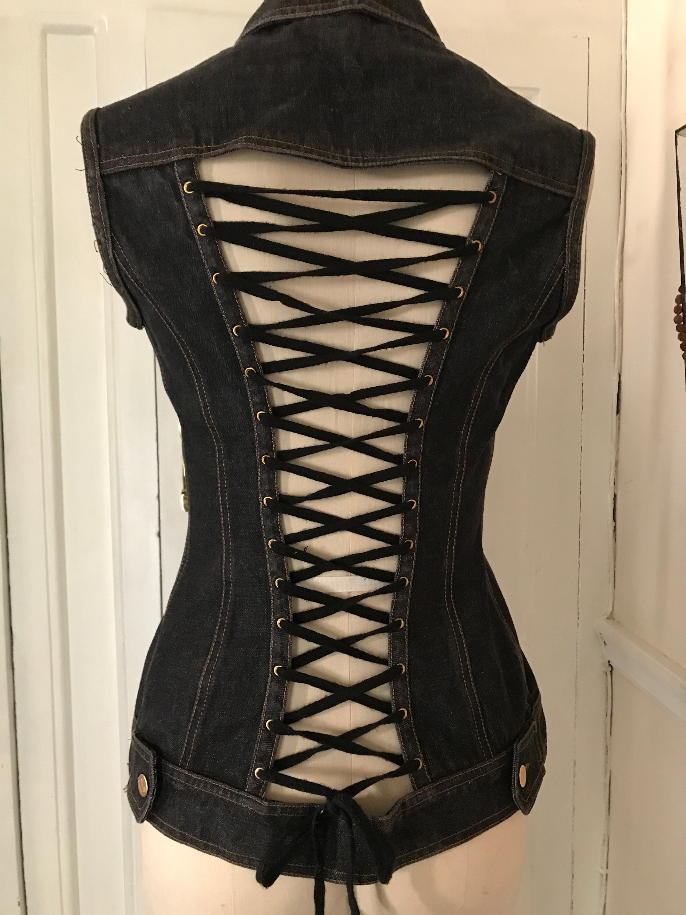 JEAN PAUL GAULTIER Denim Lace Back 