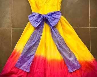 Tie Dyed Ombré Dress, Spring Colors, Banana Republic Size 0