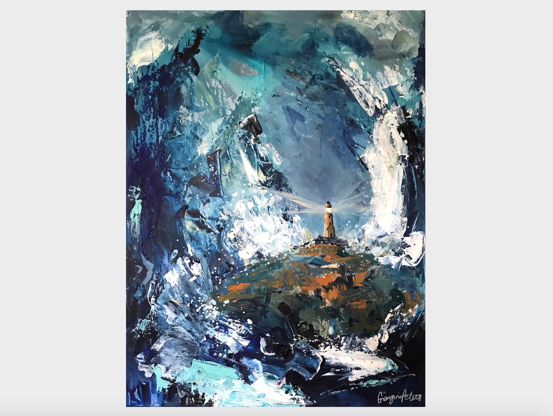 Beacon of Hope - Lighthouse A3 Print - Etsy