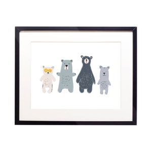 Bear Illustration Print- FREE UK DELIVERY