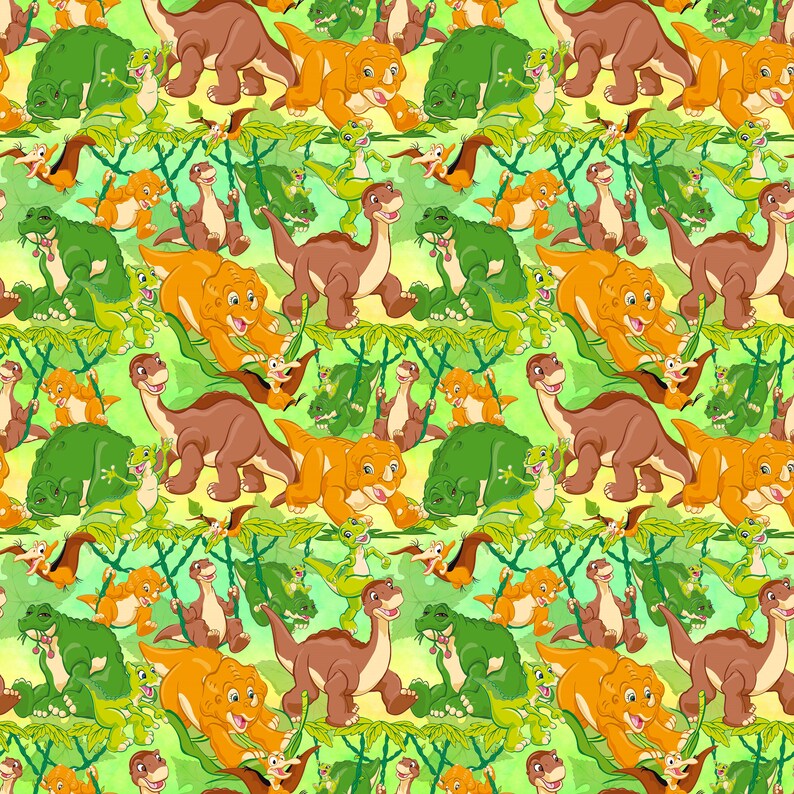 PREORDER Little Dinosaur Fabric by the Yard Quilting Cotton Etsy