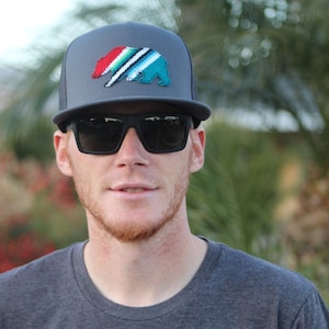 Serape Patch Trucker Hat - CA Bear, Texas, or Long Horn