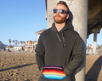 Sudadera con capucha y detalle de sarape