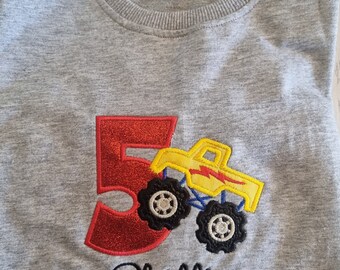 5th Birthday FWD truck shirt Personalised on request.