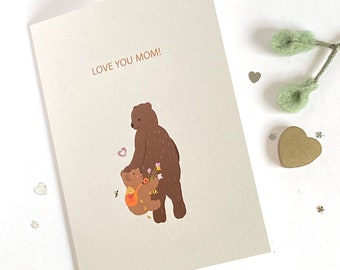Mothers Day Card For Mom, I Love You Mom Mothers Day Greeting Card From Daughter, Best Mom, Cute Happy Mother's Day Gift For Mother From Son - View #12