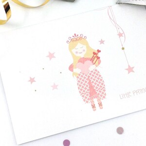 Personalisierte Prinzessin Geburtstagskarte, Party Einladung, Spezielle Prinzessin Karte für Tochter, Nichte, Enkelin, kleine Prinzessin Karte