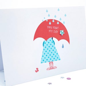 Thinking of you card . Just because card . Greeting card . Any Occasion Cards.  You make my day