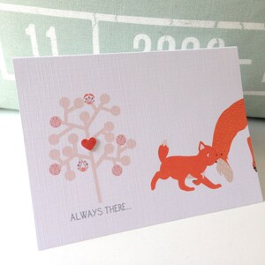 Special Mothers Day Card, Funny Mothers Day Card, Cute Fox Mothers Day Card, Mother Fox And Cub Card, Sweet Card For Mother's Day, Birthday