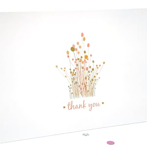 Thank you cards . Floral Thank You Card . Thank You Floral Card