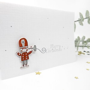 Weihnachtskarten, Musiker Weihnachtskarte, Einzigartige Weihnachtskarten, Handgemacht, Weihnachtslieder Karte, *Trompetenspieler 3D*