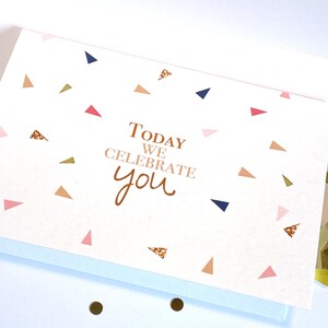 Confetti Birthday Card .  Confetti Birthday Party Invitation