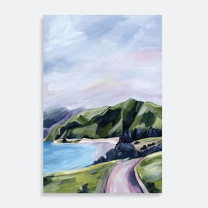 Lake Hāwea Art Print – Wanaka NZ Landscape Wall Art – South Island Giclée Print – New Zealand Mountain Decor – Vertical Nature Poster