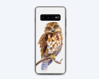 Ruru Owl phone case for Samsung |  - S10 / S10+ / S10e / S20 / S20 Plus / S20 Ultra | new zealand, nz, watercolor illustration morepork