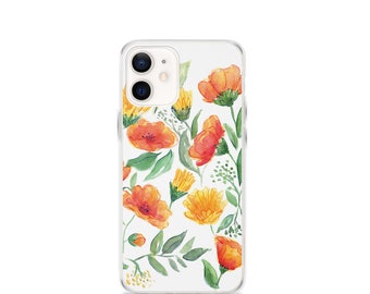 Wildflower iPhone case | iPhone 13 iPhone 12, Phone 11, 11 Pro, 11 Pro Max, 7 Plus/8 Plus, 7/8, SE, X/XS, XR | Watercolor floral case