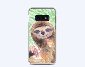 Watercolor Sloth Samsung Phone Case