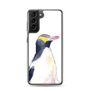 Yellow Eyed Penguin Phone Case | Watercolor Phone Case - S10 / S10+ / S10e / S20 / S20 Plus / S20 Ultra |  NZ art / New Zealand kiwi bird