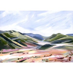 The Pass - giclée art print - Lindis Pass New Zealand landscape print